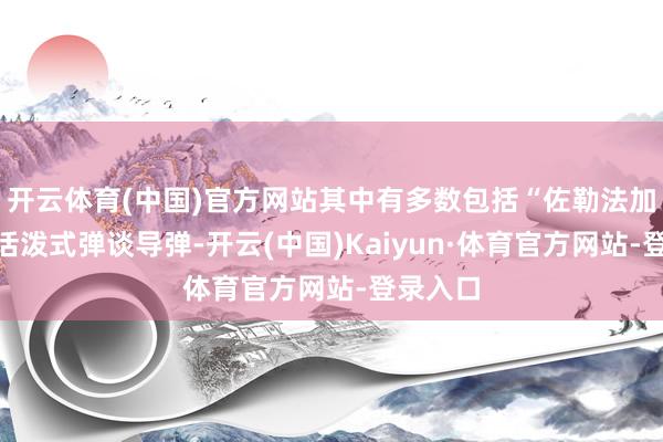 开云体育(中国)官方网站其中有多数包括“佐勒法加尔”（活泼式弹谈导弹-开云(中国)Kaiyun·体育官方网站-登录入口